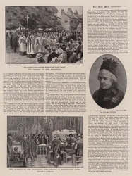 Les funérailles de Mme Gladstone